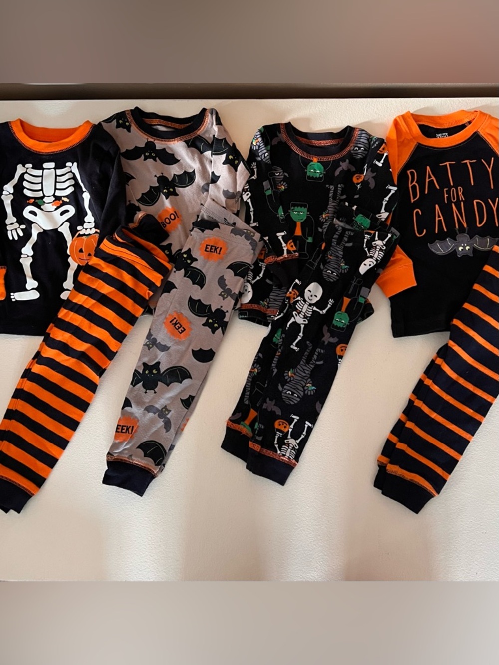 12 months Halloween pajamas bundle